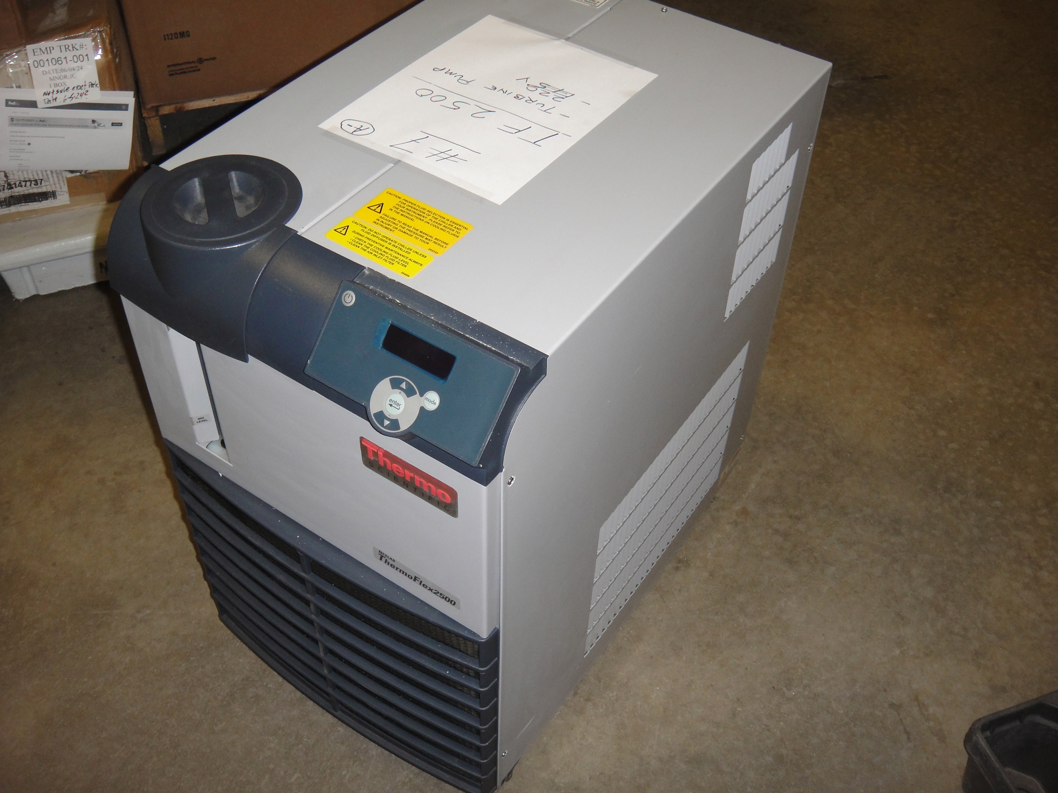 Thermofisher Thermoflex TF2500 Chiller in perfect condition. "Like New Surplus Equipment" 2500 Watt air-cooled