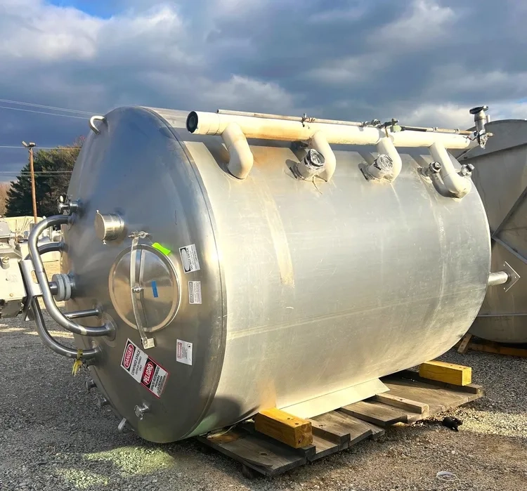 2,000 Gallon Feldmeier Stainless Steel Sanitary Jacketed Mix Tank / Proc...