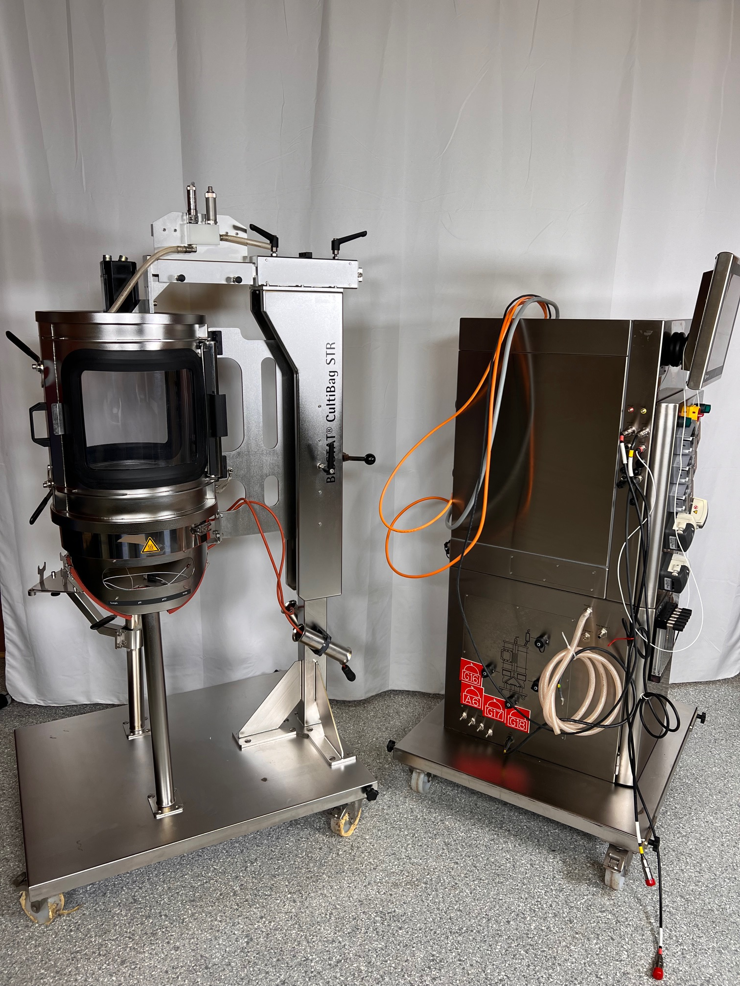 Sartorius Biostat STR 50L Single Use Bioreactor Cell Culture Bioprocess ...