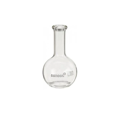 Bellco Borosil Flasks, Boiling, Flat Bottom, Beaded Rim, 100mL, 80/CS 4528-00761