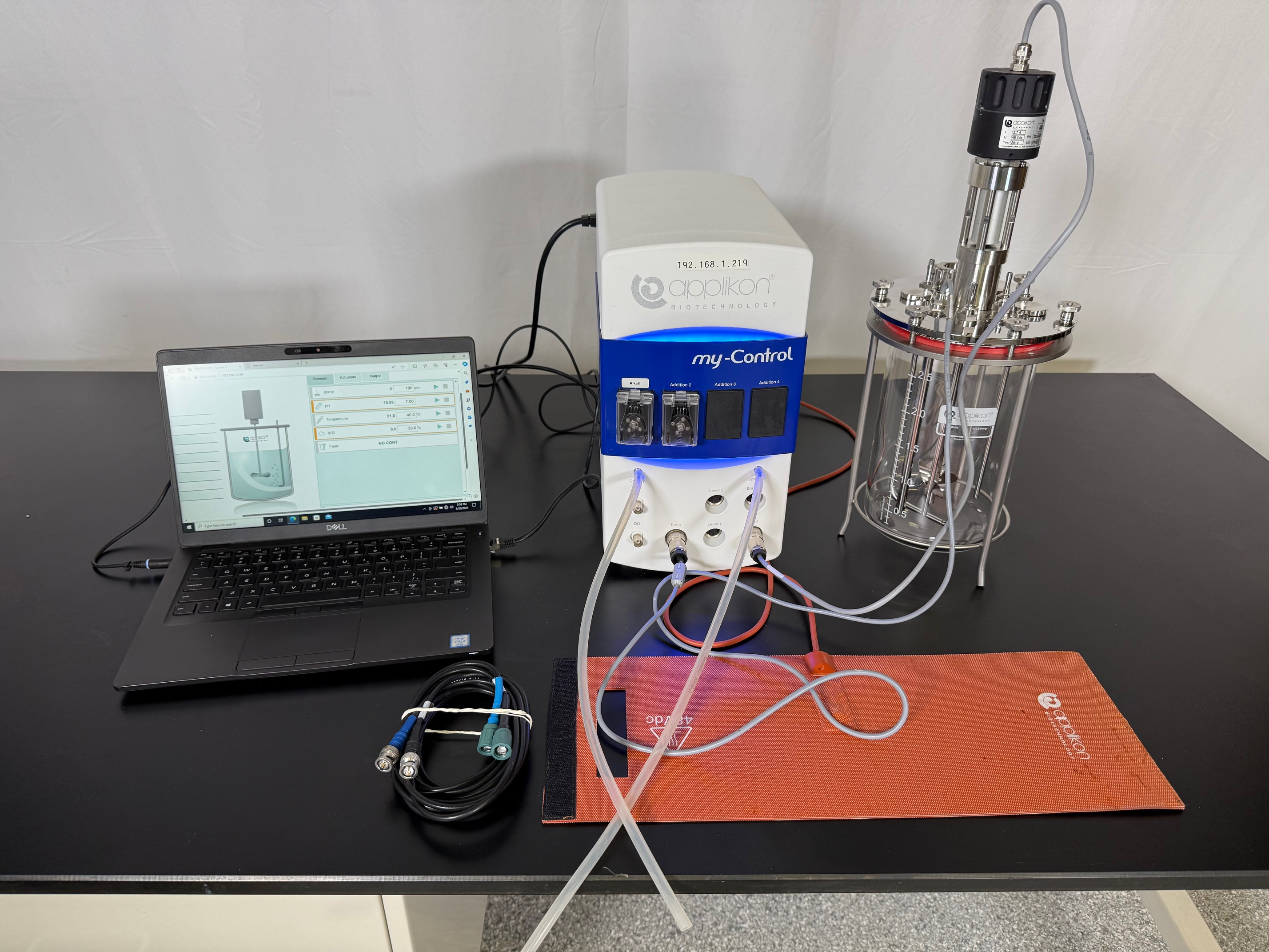 Applikon 2019 my-Control 2 L Small Scale Bioreactor for Cell Culture w/ Computer 