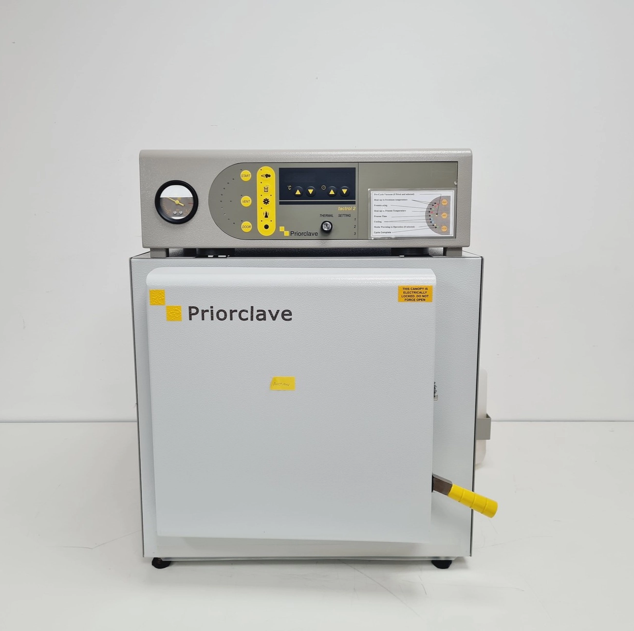 Priorclave Benchtop Laboratory Autoclave Model LS/MID/C40 Lab