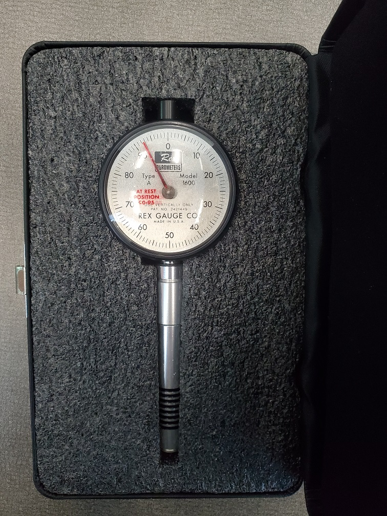 Rex Handheld Durometer for Hardness Testing - Model 1600 Shore A 