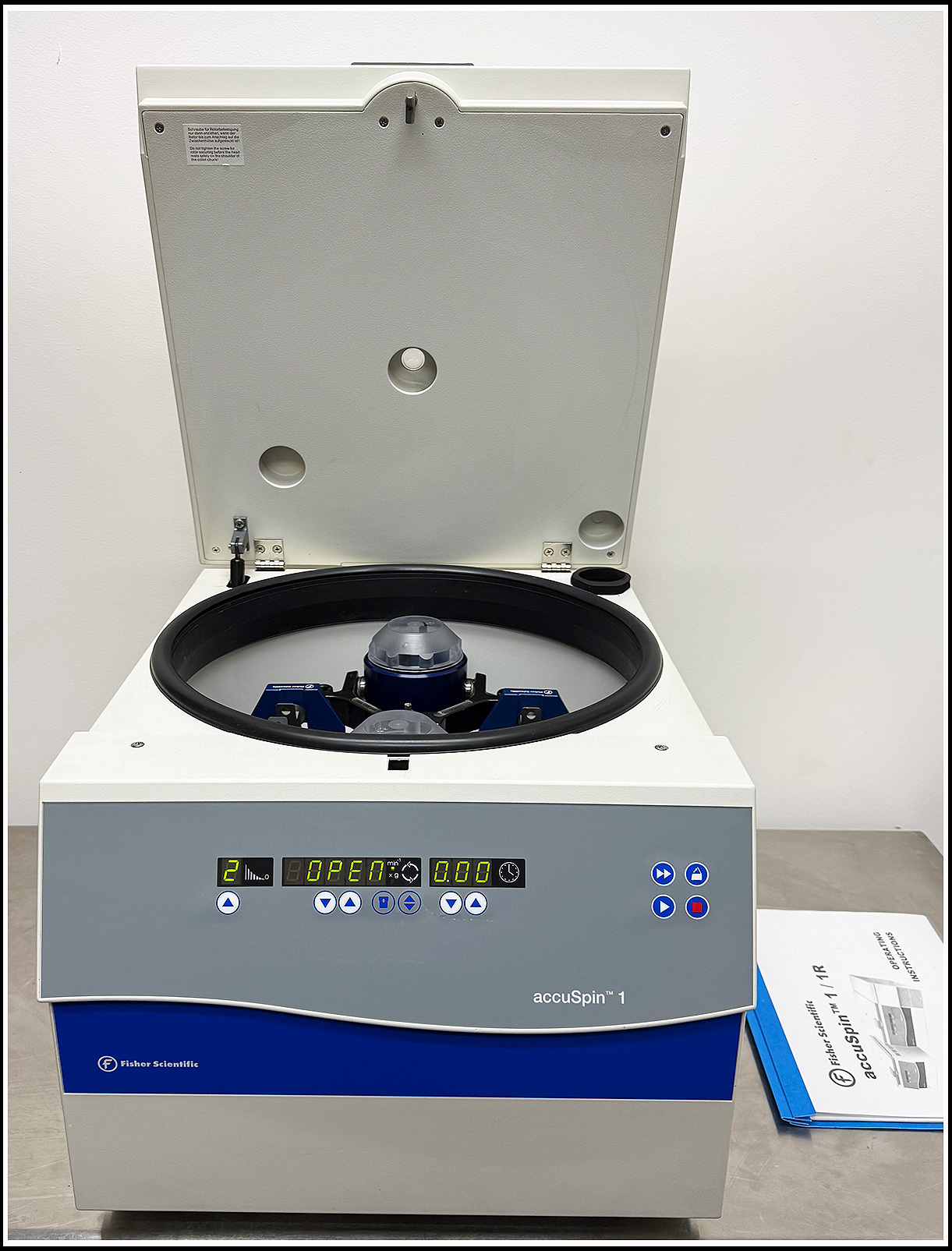 Fisher Scientific Accuspin 1 Centrifuge Microplate and 13mm Tubes w WARRANTY