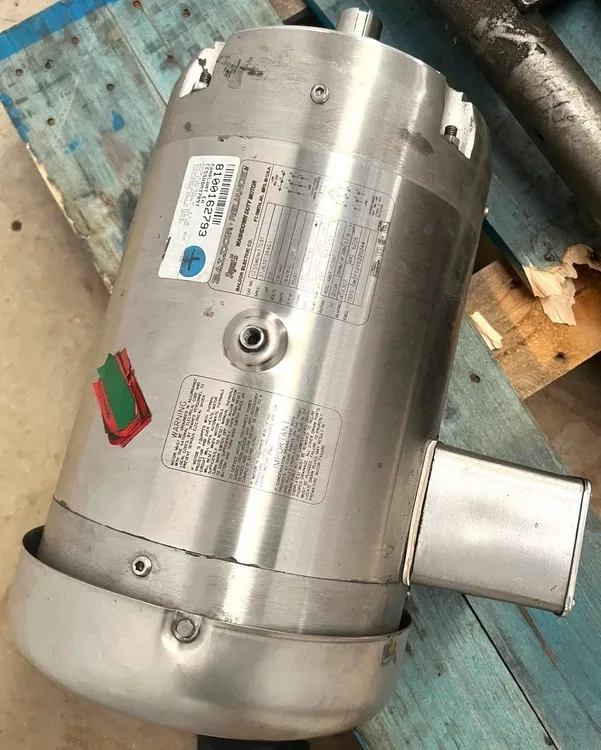 Unused 7.5 HP,  3500 rpm, 230/460 volt, 60 Hz, 3 PH washdown duty motor ...