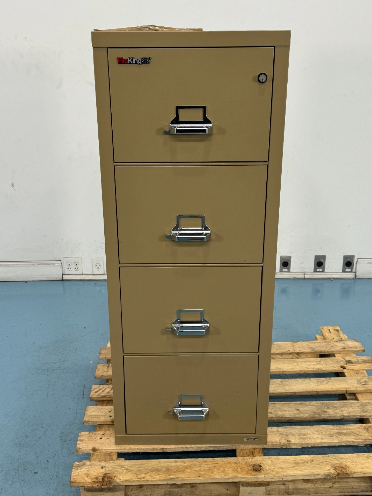 Fire King 4 Drawer Filing Cabinet