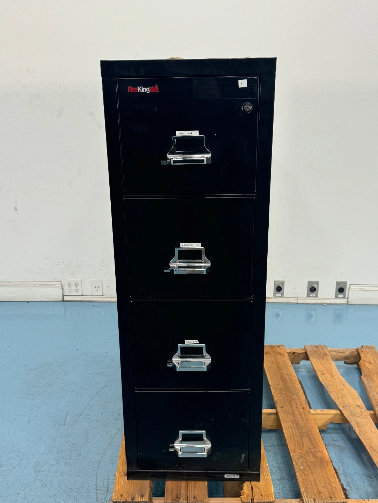 Fire King 4 Drawer Filing Cabinet