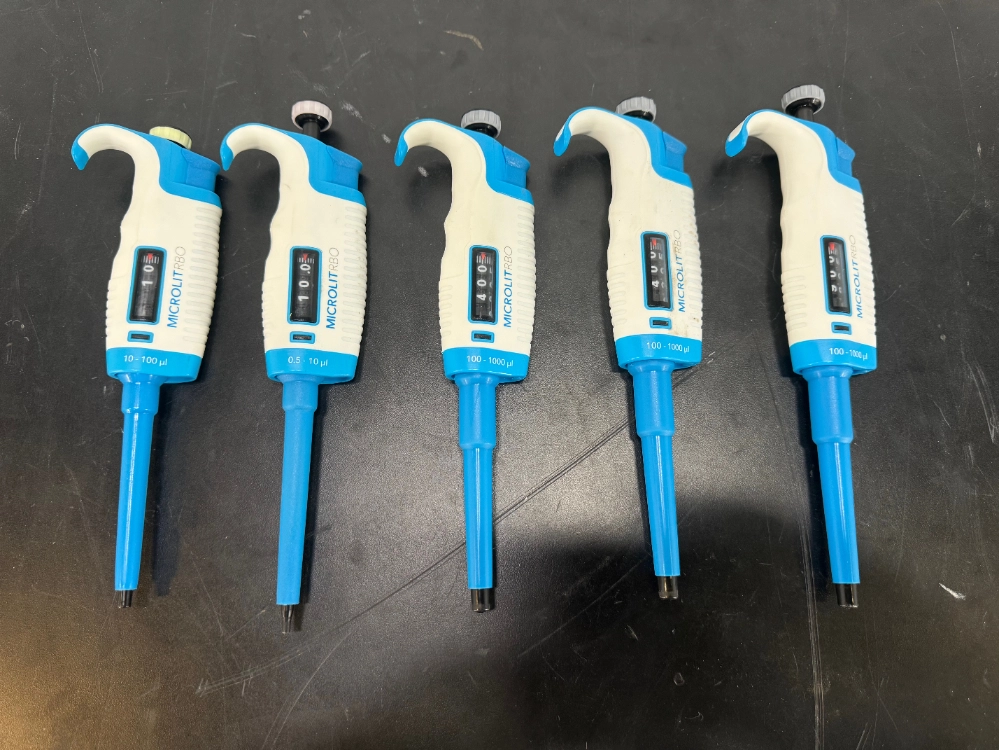 MicroLit RBO Single Channel Pipettes - Quantity 5