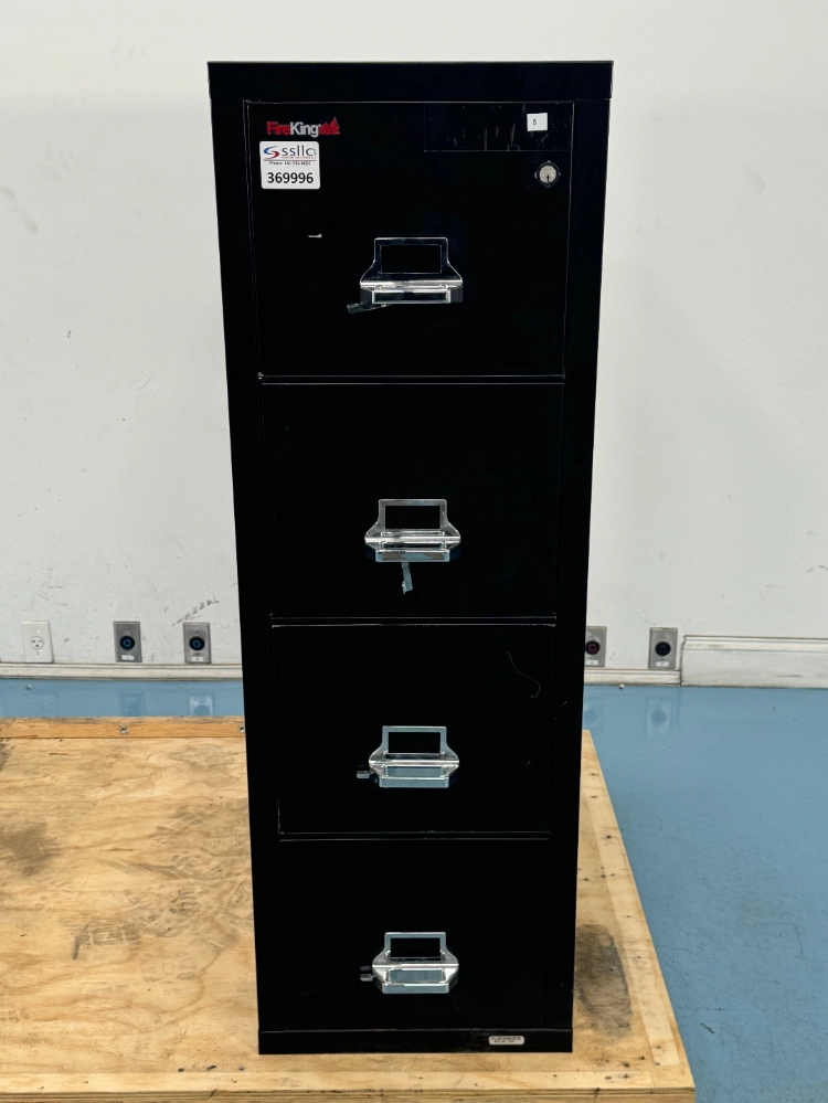 Fire King 4 Drawer Filing Cabinet