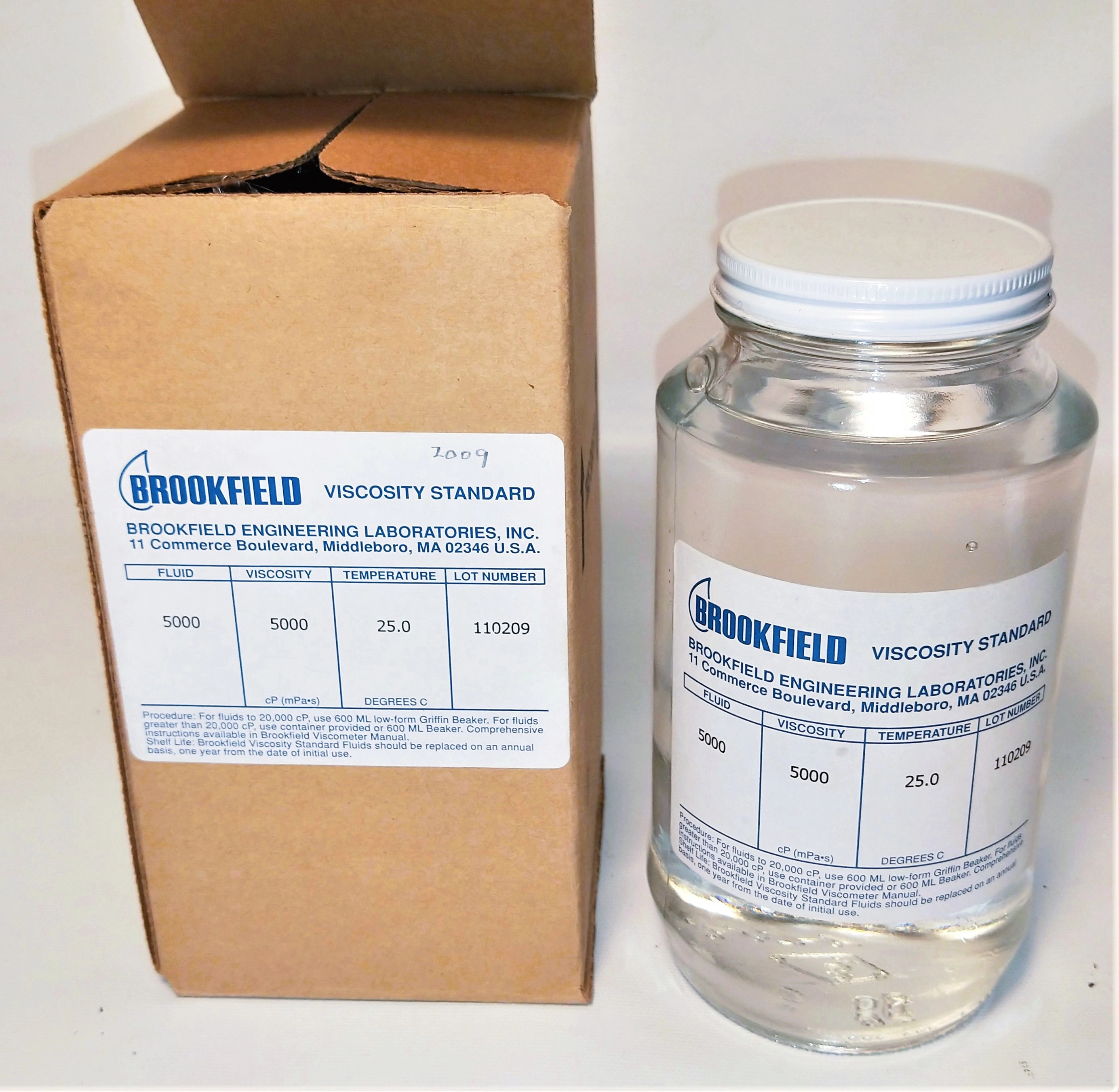 Brookfield #5000 Viscosity Standard (5,000cp)