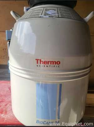 Lot 199 Listing# 1026033 Thermo Scientific BioCane 34 Biological Samples Storage Tank on Liquid Nitrogen