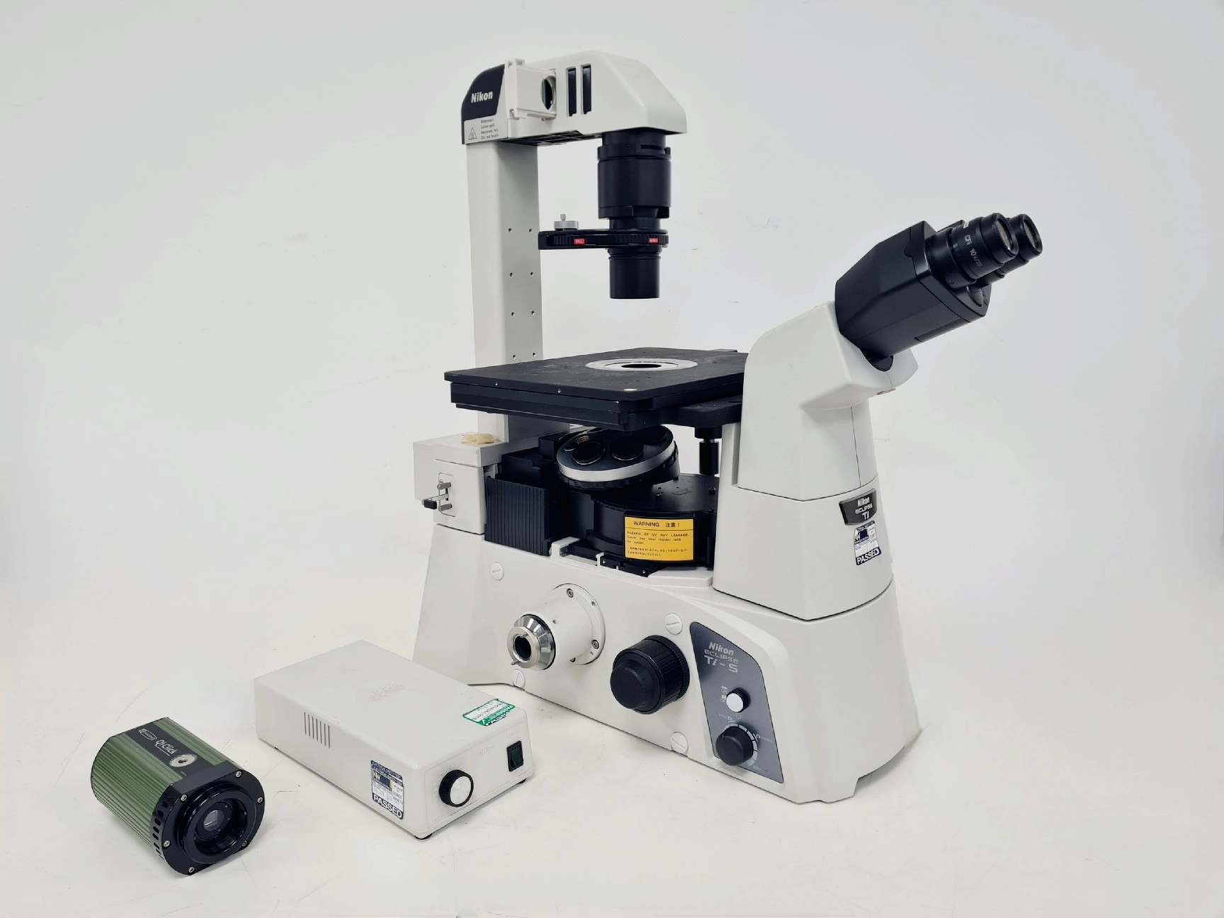 Nikon Eclipse TI-S Microscope w/ Q Imaging QI Camera &amp; TE-PSE30 Power Supply Lab