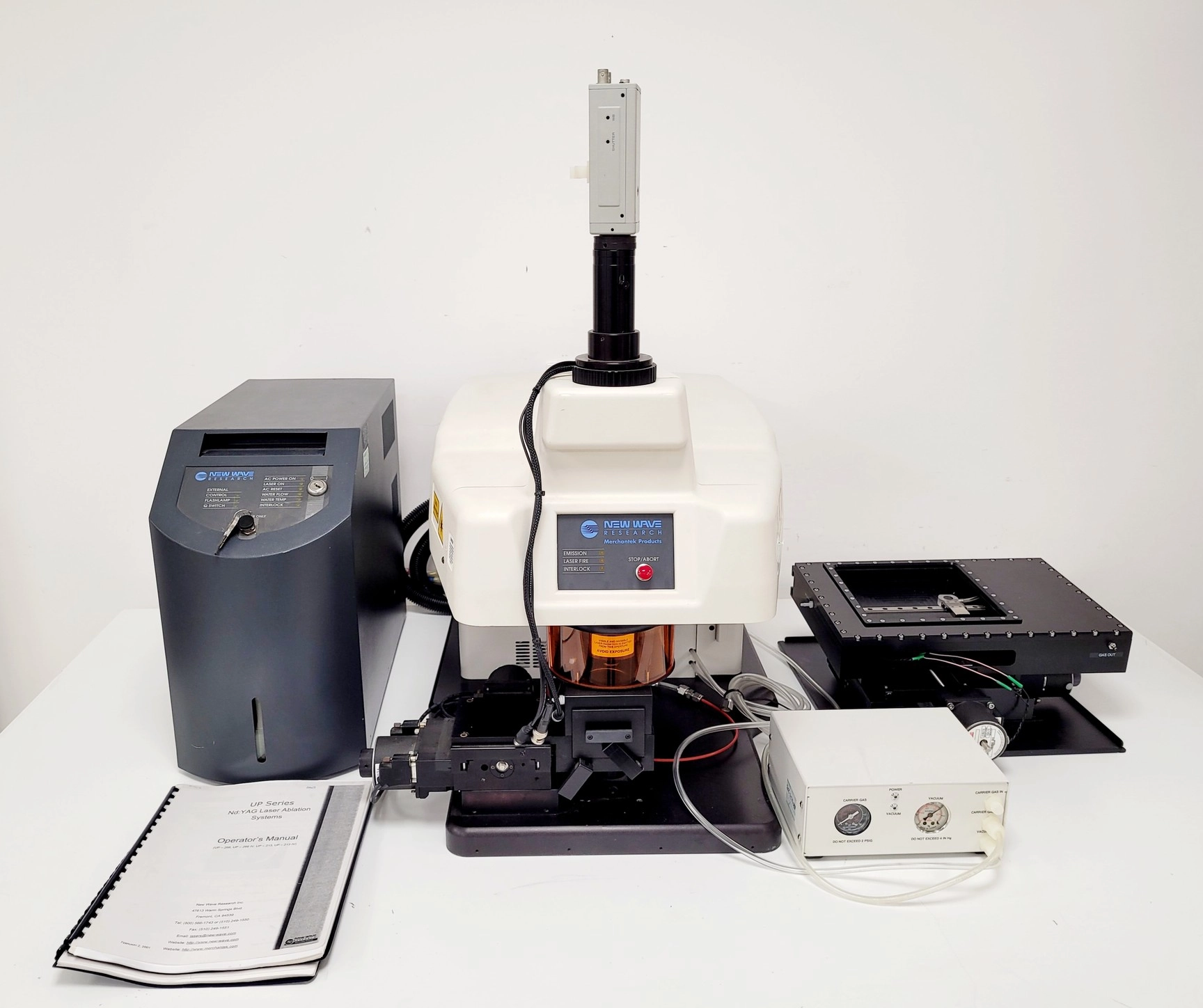 New Wave UP213 Laser Ablation Unit With Power Supply &amp; Large Format Cell