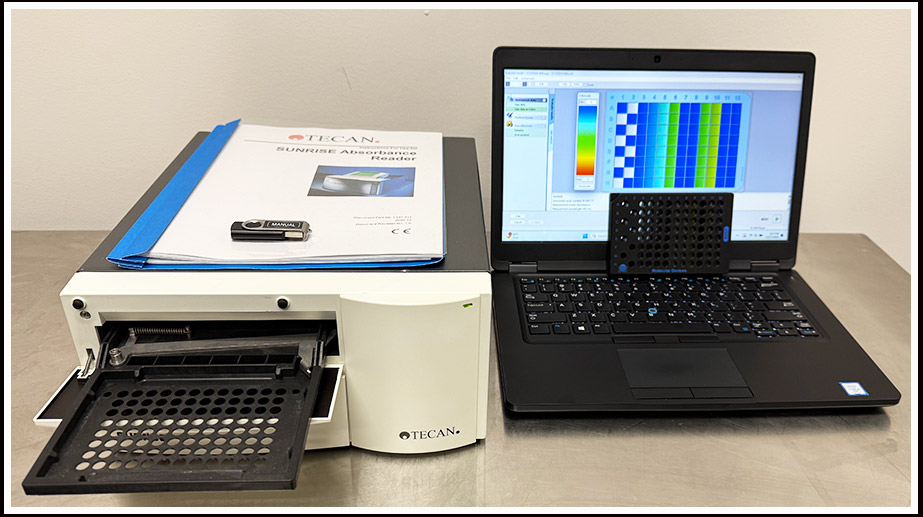 Tecan Sunrise Microplate Reader COMPLETE w WARRANTY