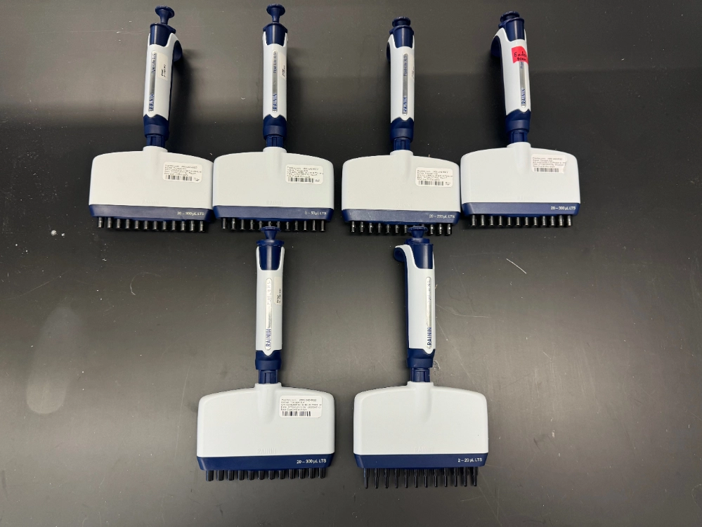 Rainin Pipet-Lite XLS Multichannel Pipettes - Quantity 6