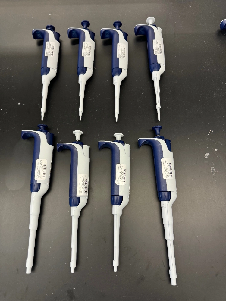 Rainin Pipet-Lite XLS Single Channel Pipettes - Quantity 8