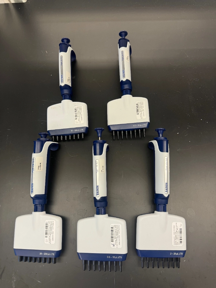 Rainin Pipet-Lite XLS Multichannel Pipettes - Quantity 5