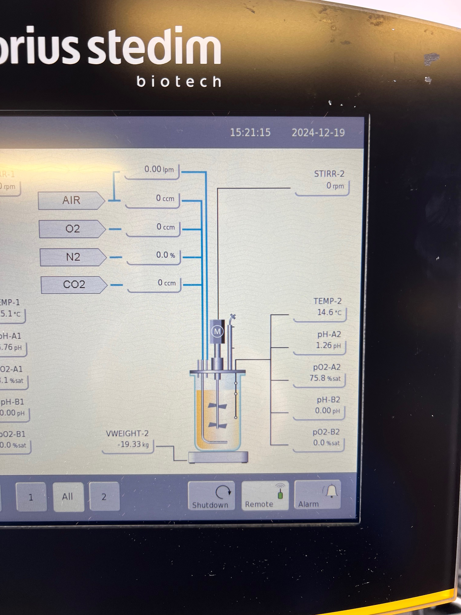 Sartorius Biostat B Twin Bioreactor Cell Culture Bioprocess System 2 x ...