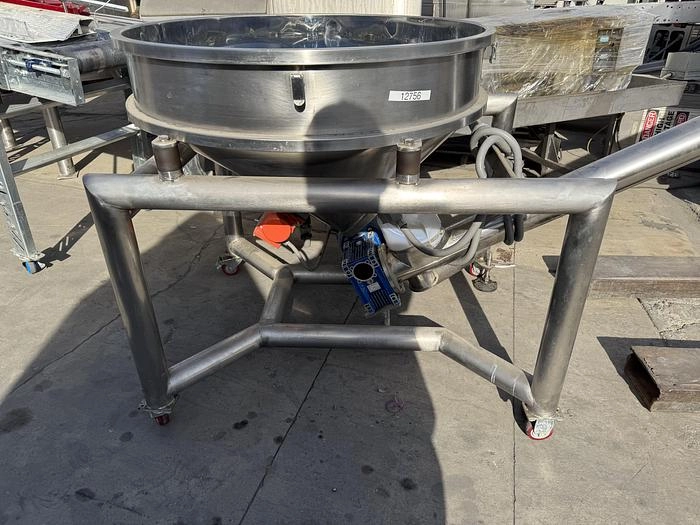 Stainless Steel Screw Conveyor 96'' drop discharge