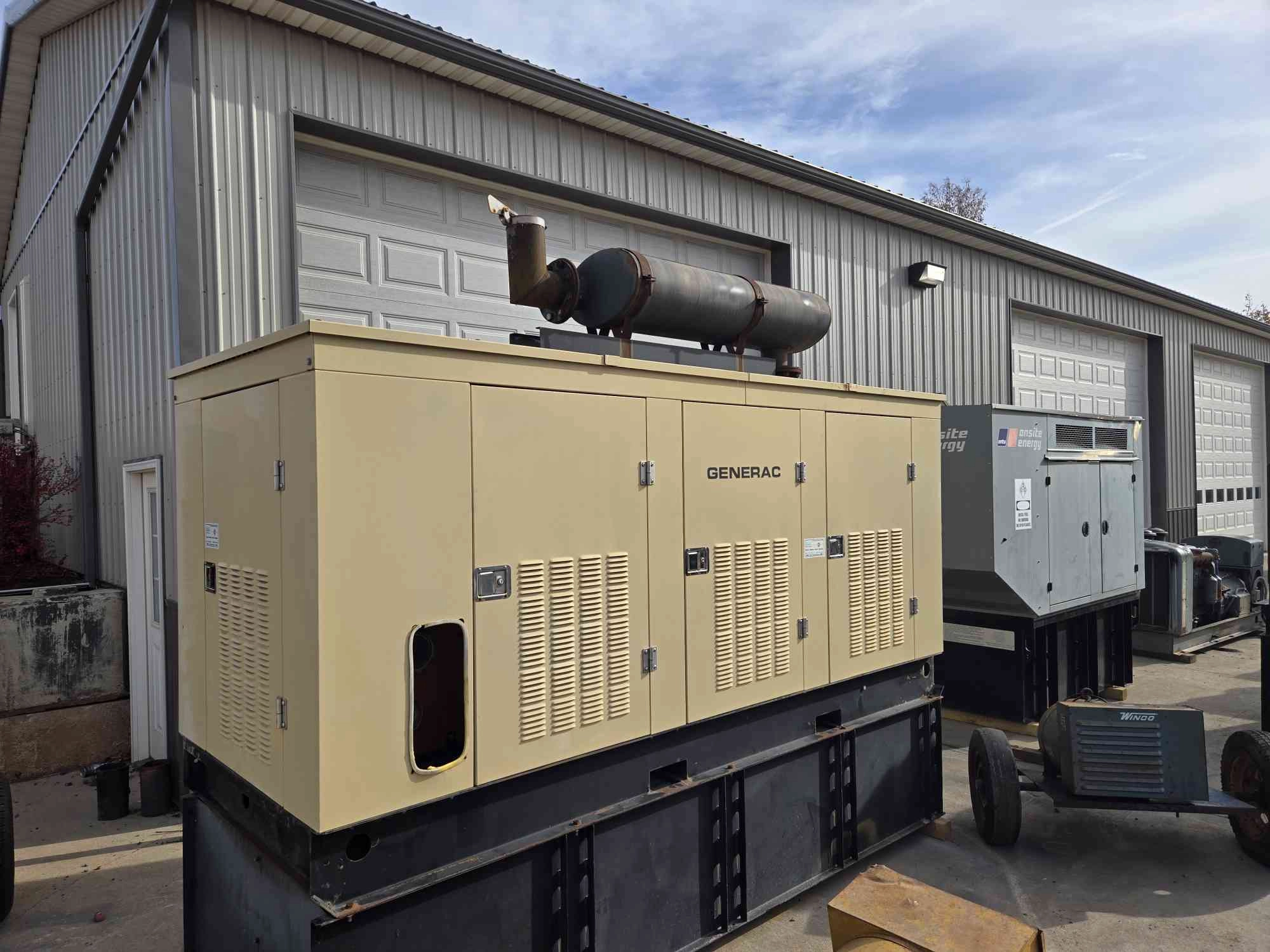 250KW Generac Diesel Generator 208v 3PH LOAD TESTED 134Hrs