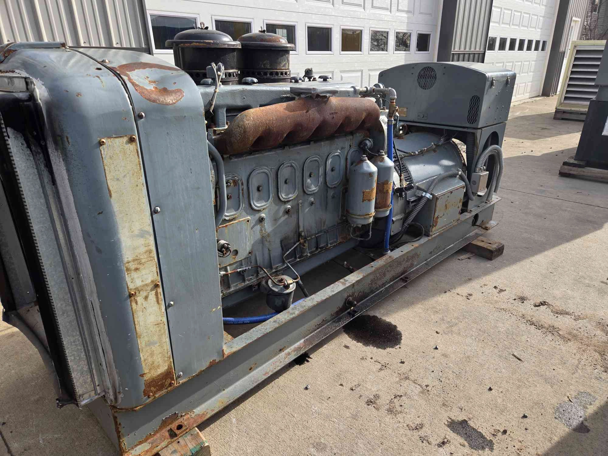 60KW GE Generator 240/480V 3Ph Detroit Diesel LOAD TESTED 1719 Hrs.