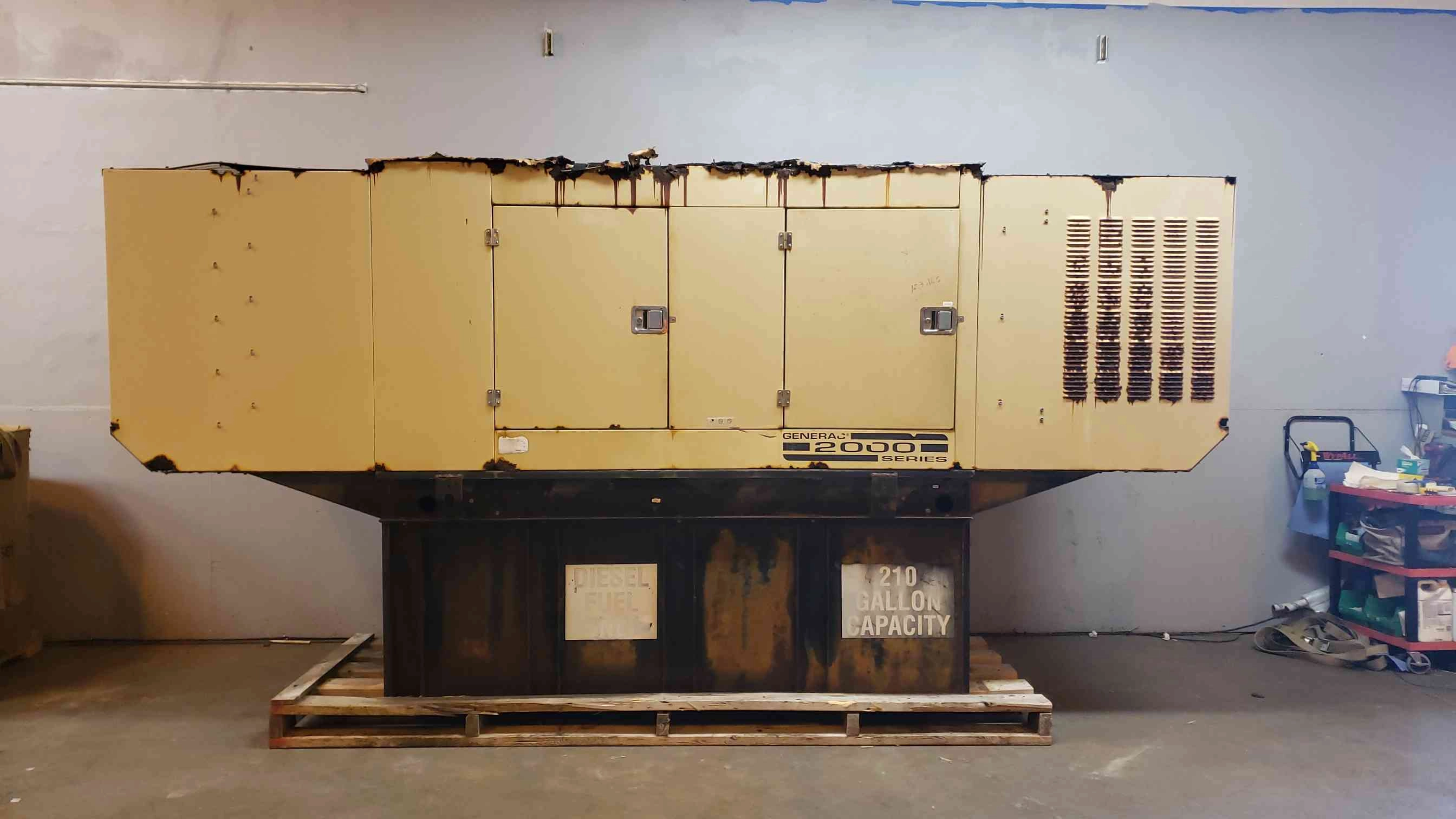 60KW Generac Diesel Generator 1PH 123 Hrs LOAD TESTED (SKU: 103129)(103129)