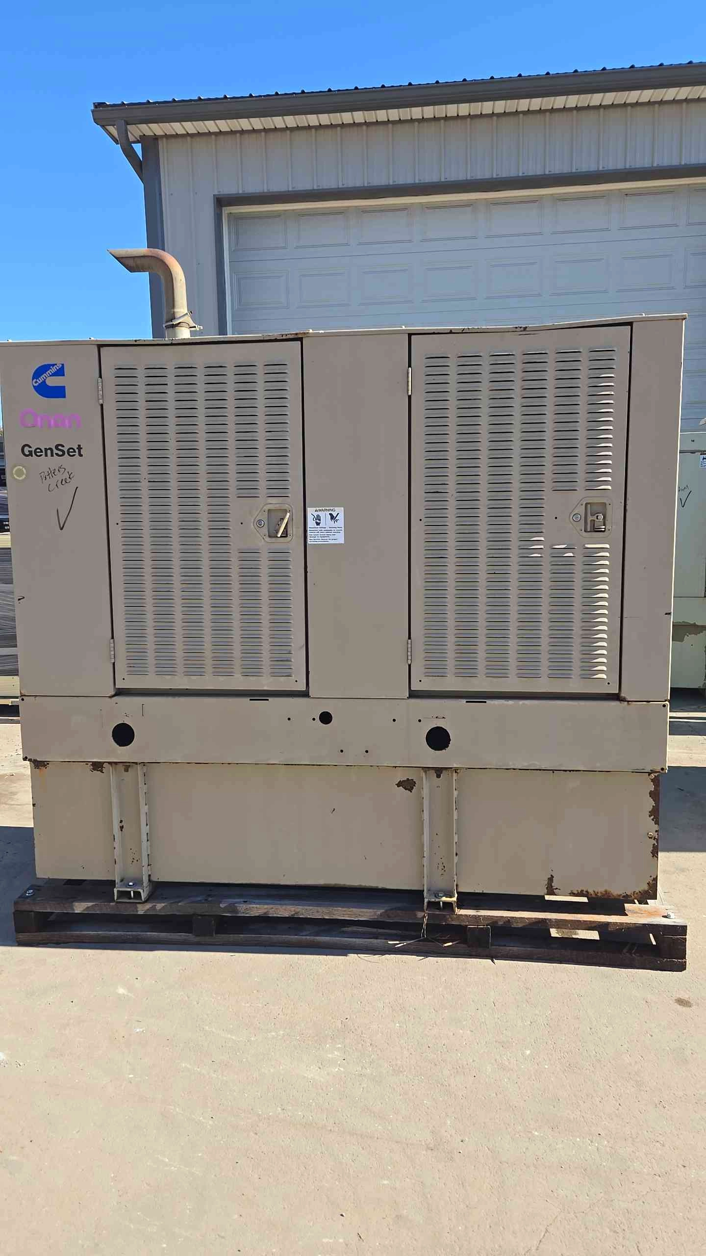 50KW Cummins 4BT Diesel Generator 1519Hrs. LOAD TESTED(104713)