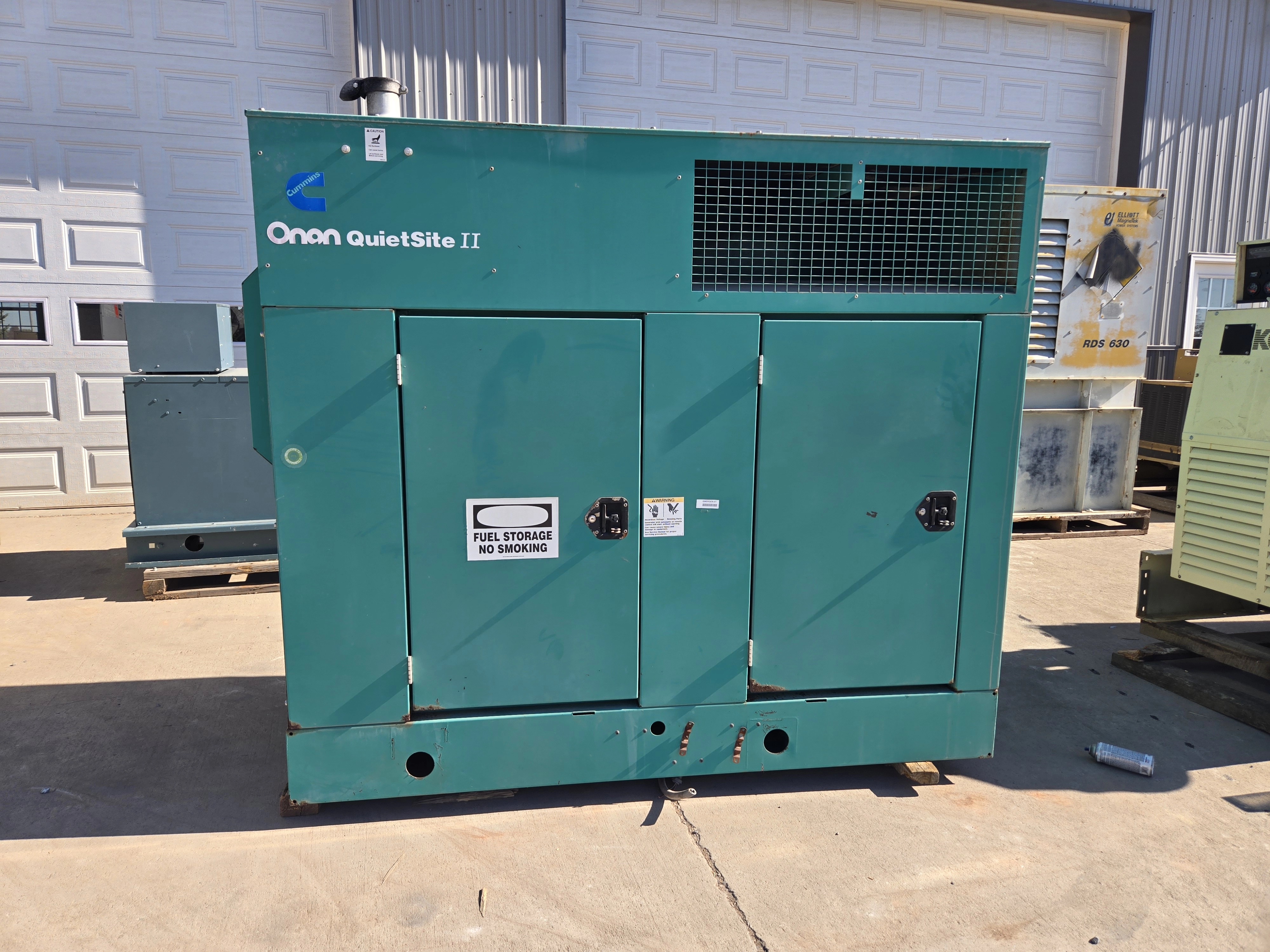 50KW Onan 4BT Quiet Site Cummins Diesel No Tank 637Hrs. LOAD TESTED(104722)