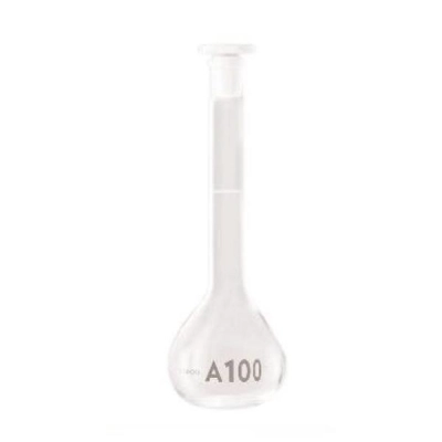 Bellco Borosil Volumetric Flask With Glass/Plastic Stopper, Class A, Ind Cert 5 mL, 5/CS 4528-00988