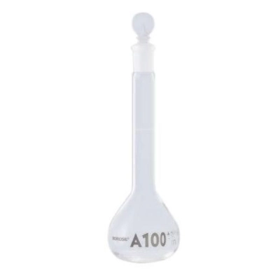 Bellco Borosil Volumetric Flask, Wide Neck, With Glass I/C Stopper Class A, 500 mL, 10/CS 4528-01026