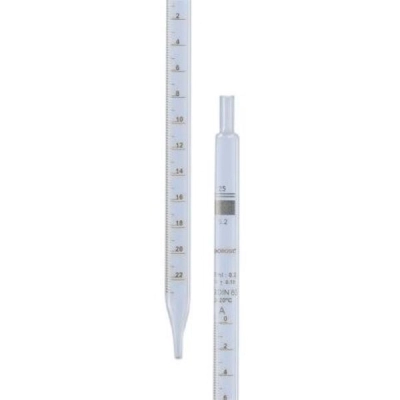 Bellco Borosil Graduated Pipette Mohr Class B USP Type I, ISO 835, 2mL (2*0.02), 20/CS 4528-01092