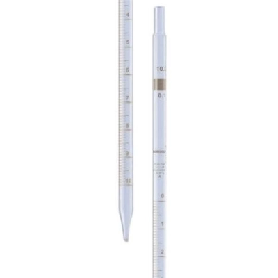 Bellco Borosil Graduated Pipette Mohr Class A USP Type I, 1 mL(1*0.1), 10/CS 4528-01081