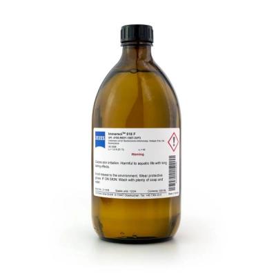 Zeiss Immersion oil Immersol 518 F fluorescence free, bottle 500 ml