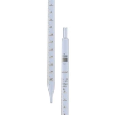 Bellco Borosil Graduated Pipette Mohr Class B USP Type I ISO 835, 1mL(1*0.01), 20/CS 4528-01091