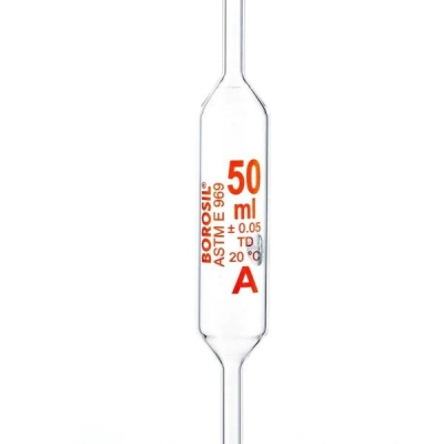 Bellco Borosil Volumetric Pipette Bulb Class A ASTM 969 USP Type I 100mL, 10/CS 4528-01147