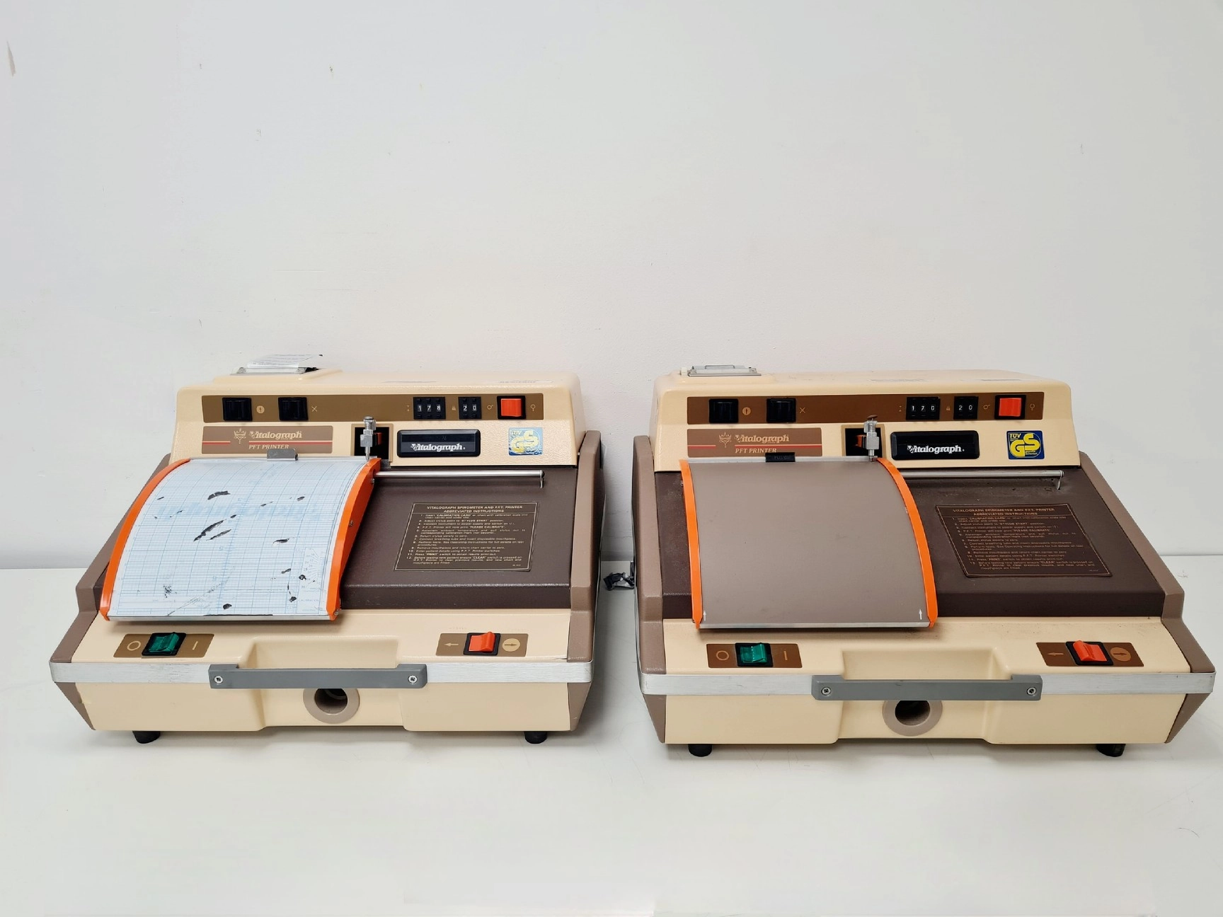 2 x Vitalograph Spirometers Model S PFT Printer Lab