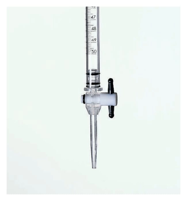 Nalgene Acrylic Burets with PMP Tip, TFE Stopcock and Plug, 50mL