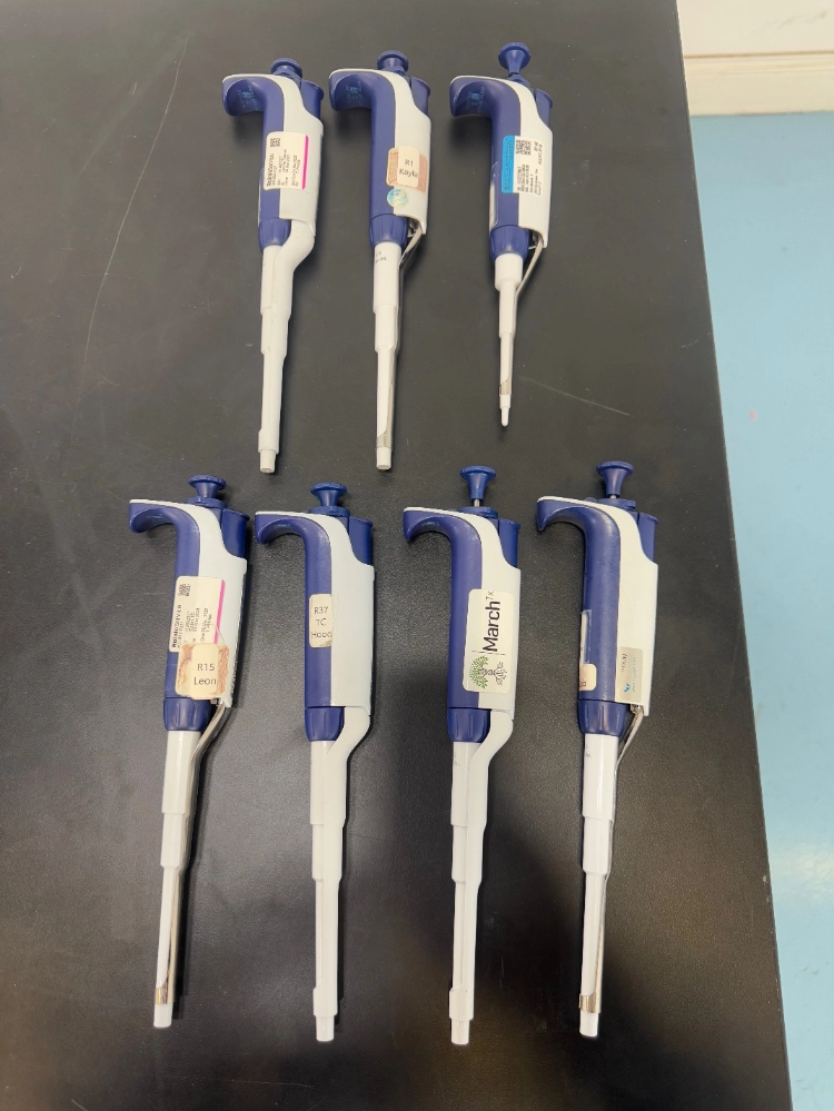 Rainin Pipet-Lite XLS Single Channel Pipettes - Quantity 7