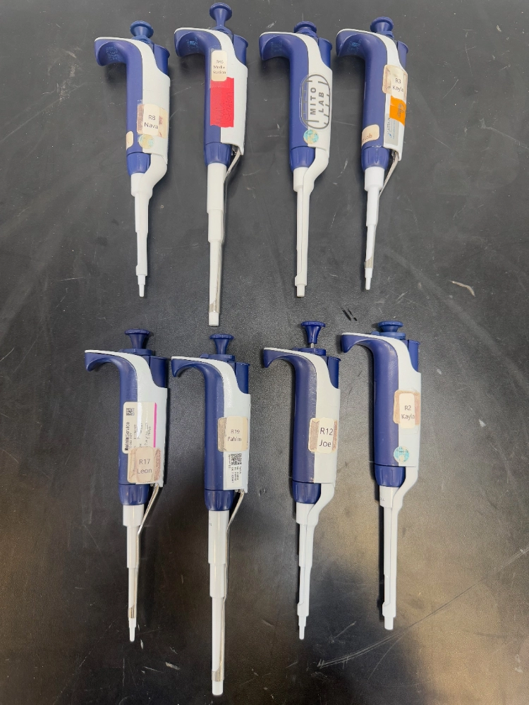 Rainin Pipet-Lite XLS Single Channel Pipettes - Quantity 8