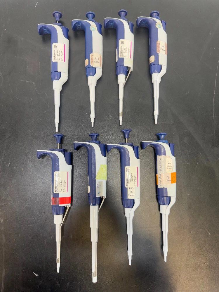 Rainin Pipet-Lite XLS Single Channel Pipettes - Quantity 8