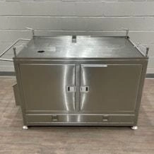 Stainless Steel Mobile Cabinet/Table &amp; STRONGARM Computer Case