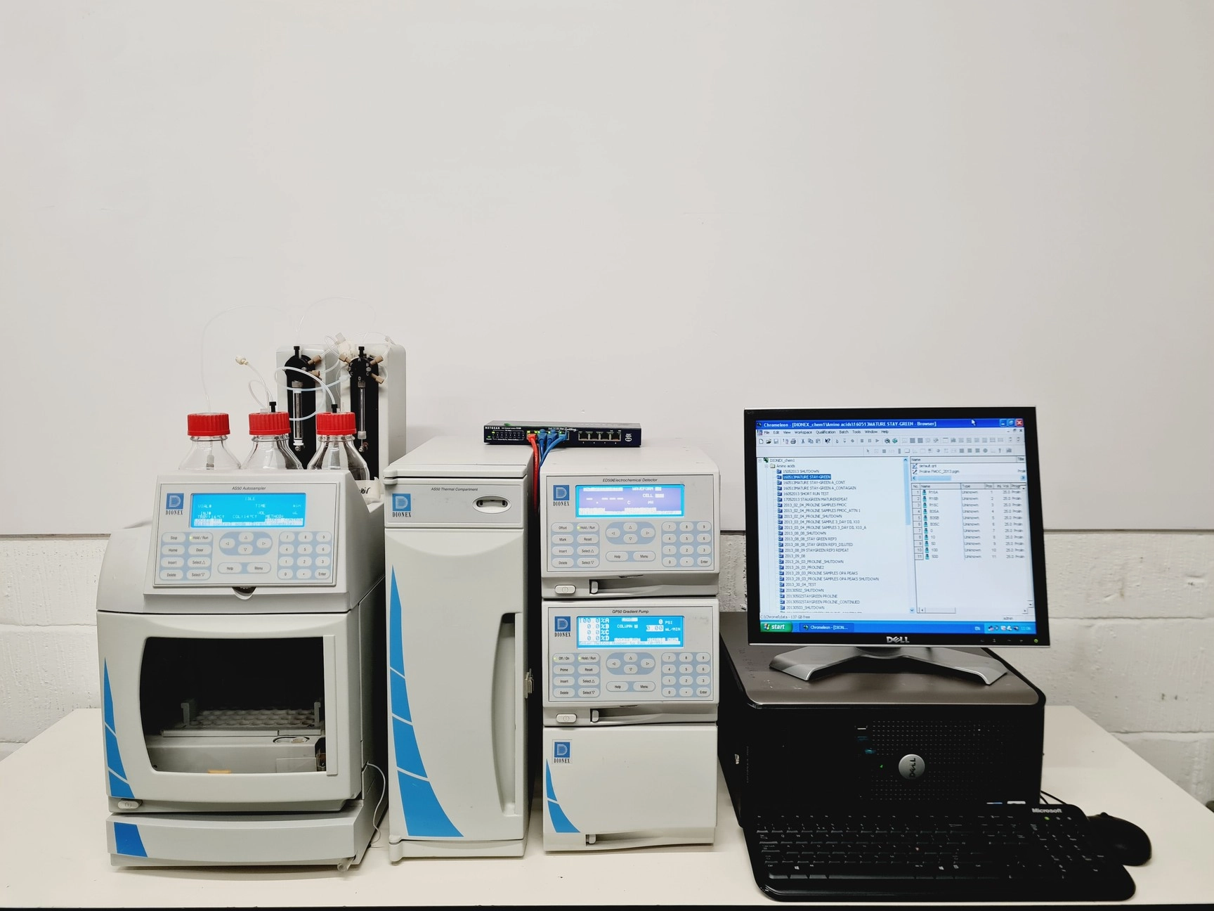 Dionex Ion Chromatography System - AS50, GP502, ED50A ECD + PC &amp; Dongle Lab