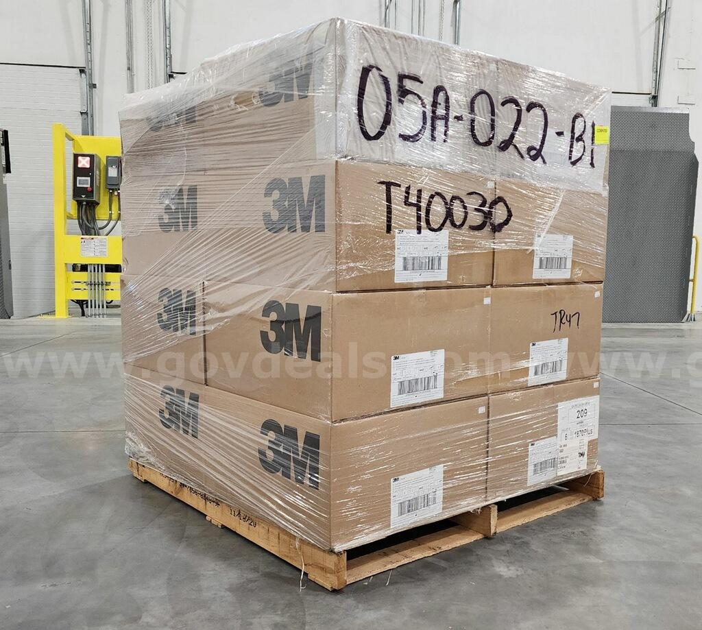 (24-Pallets) New/Unused, 3M N95 Masks Model 1870+ (Total Cases: 480; Total N95 Masks: 211,200)