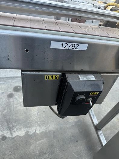 S.S. Conveyor 4 1/2'' W x 96''L, variable speed