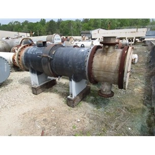 Used 720 Sq Ft Atlas Industrial Hastelloy C Shell &amp; Tube Heat Exchanger For Sale
