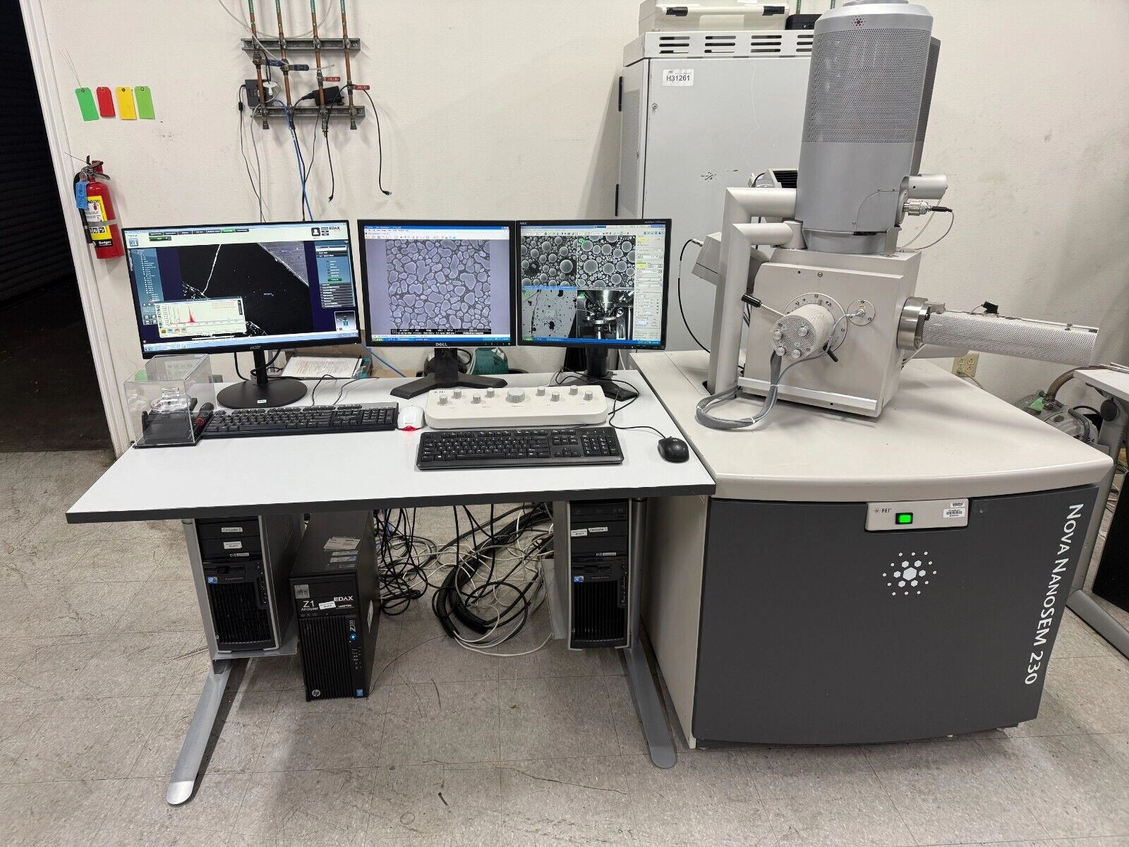 FEI Nova NanoSEM 230, S/N D9376 with EDAX SDD EDS