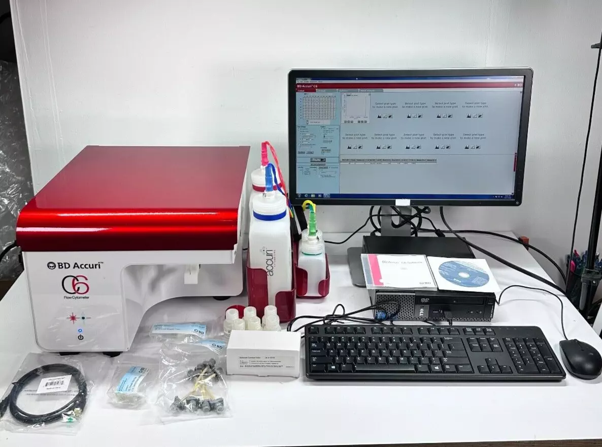 BD Accuri C6 Flow Cytometer system with computer/software 2014