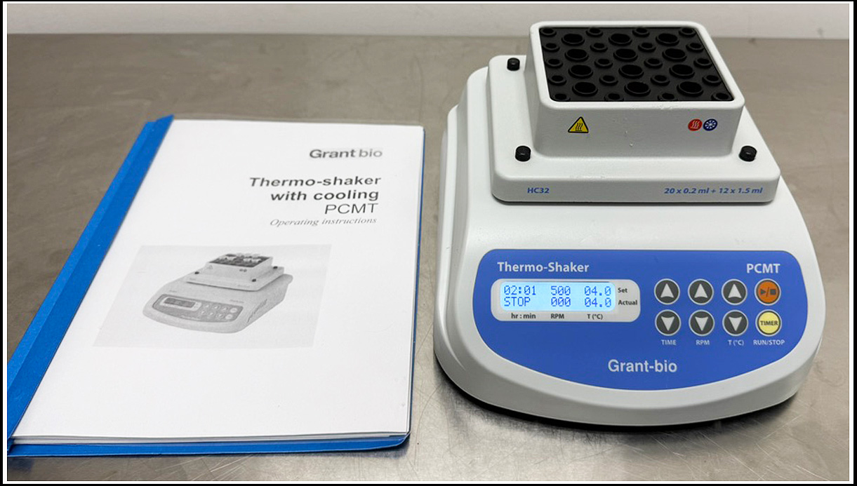 Grant Bio PCMT Thermoshaker 0.2ml & 1.5ml Tubes Thermal Block w WARRANTY