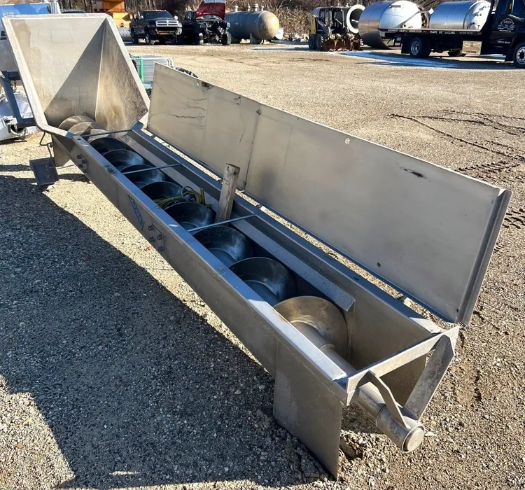 Cozzini Inclined Stainless Steel Screw Conveyor