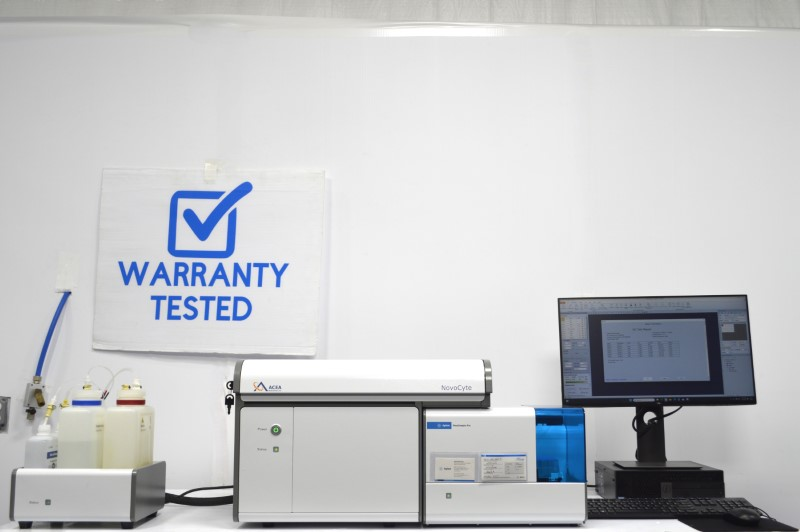 Agilent ACEA NovoCyte 3000 Flow Cytometer (3)Lasers/(13)Colors/(15)Detectors w/ NovoSampler Pro & Fluidics Station